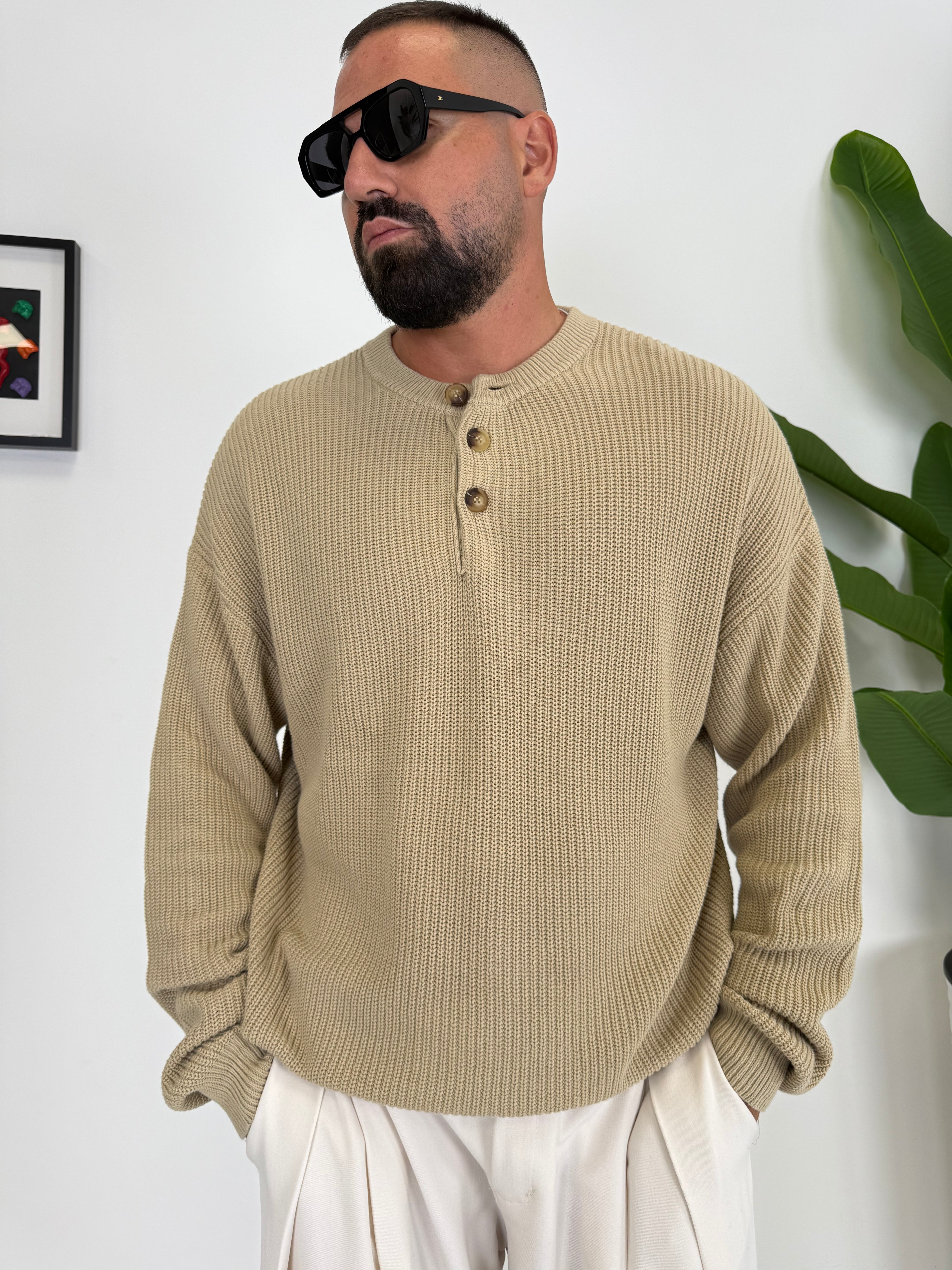 MAGLIA TRE BOTTONI