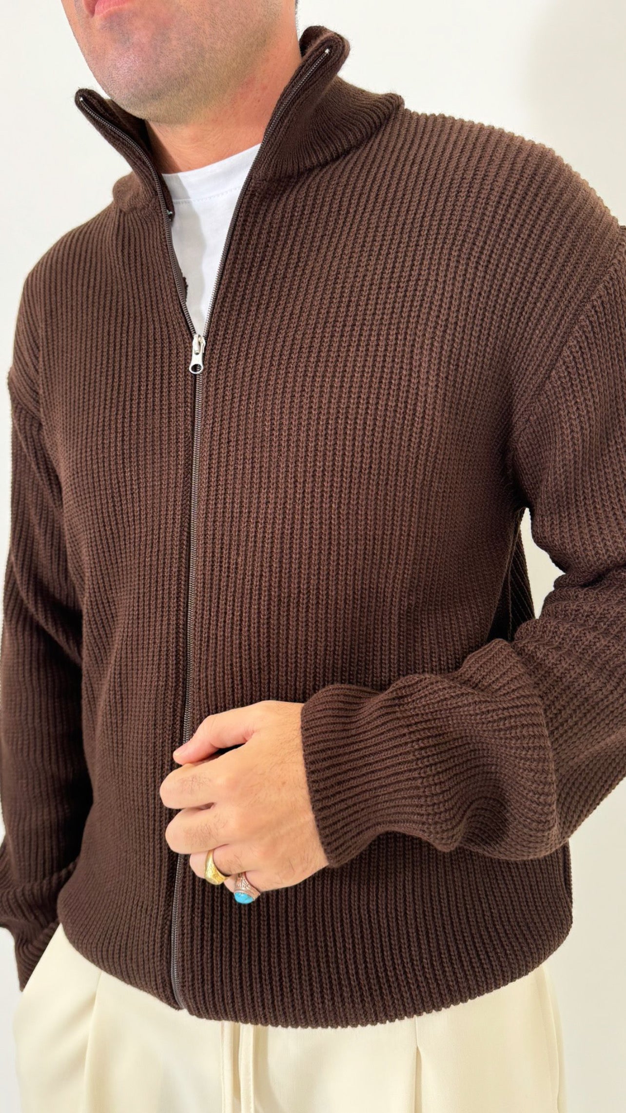 CARDIGAN MEZZOCOLLO