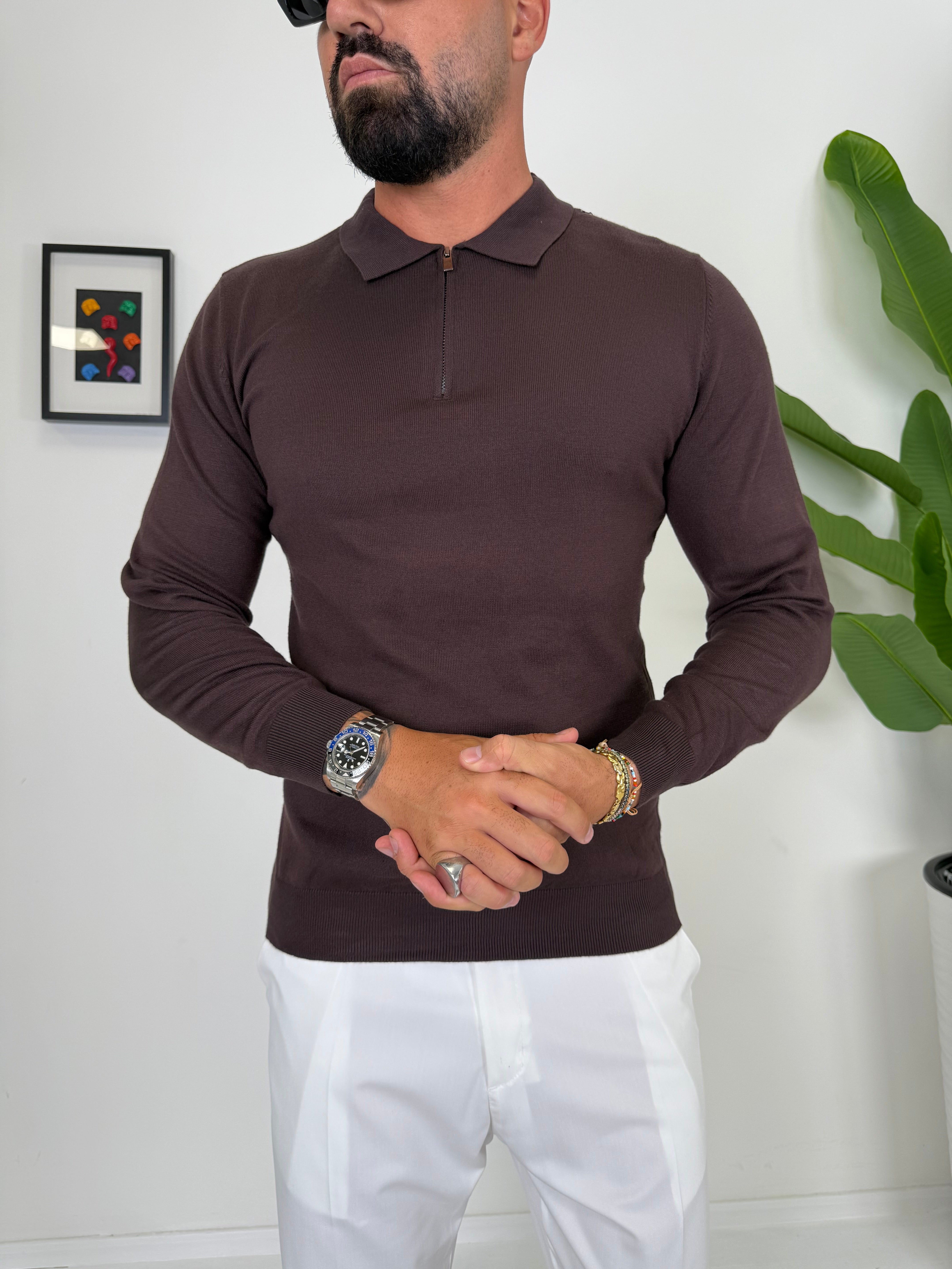 POLO CON ZIP