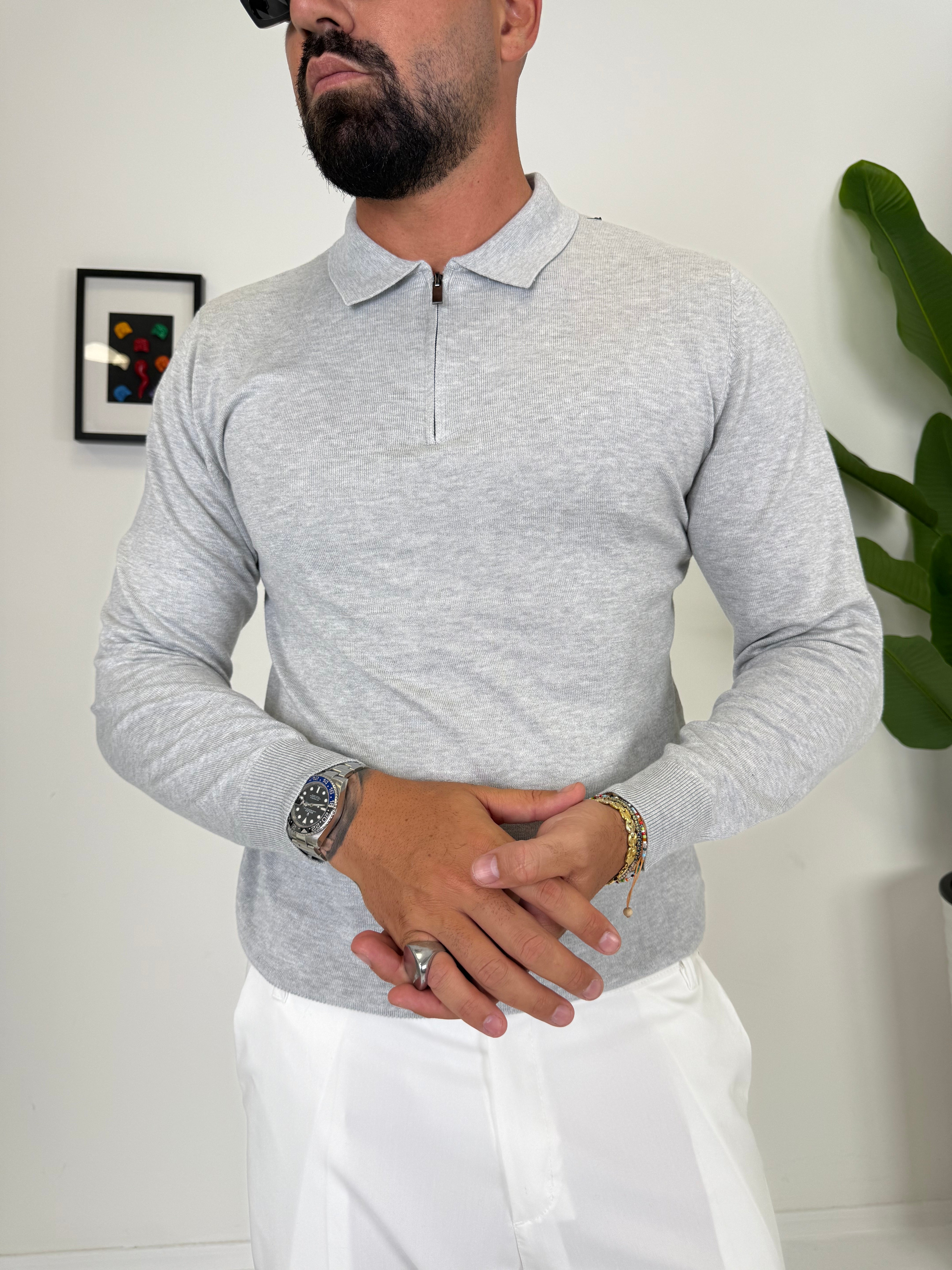 POLO CON ZIP